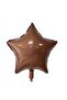3 Pieces 18 Inch Cream, Beige, Caramel Star Foil Balloon Set - 4