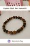 Certified Tiger's Eye Natural Stone Bracelet (with Yellow Hematite) - 4