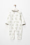 Organic Baby Boy Patterned 3-Piece Romper Set Newborn Clothing 9-12-18 Months 3-Piece Cotton 3 Pieces - 4