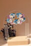 Colorful Flower Form Bijoux Earrings - 3