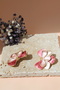 أقراط مجوهرات على شكل زهرة ملونة - 2