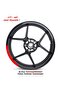 Quarter Rim Outer Covering Motorcycle Rim Sticker Set of 4 Sticker Model