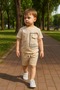 Boy's Summer Shorts Suit |   Cotton T-Shirt+Ribbed Shorts |   Daily Combination, Park and Vacation Clothing