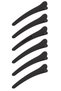 Set of 6 Soft Matte Hair Makeup Skincare Clips Alligator Collet Barrette - Hairdresser Tongs Blow Wave Hair Holder