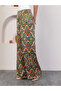 Ethnic Patterned Chiffon Satin Pants (Feel Like You Have No Feeling on It) - 4