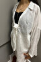 Women's Belted Oversize Modal Kimono - 4