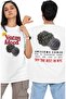 Oversize Vacay Fashion Back Printed T-Shirt, Unisex Summer Fruit Themed Crew Neck T-Shirt