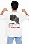 Oversize Vacay Fashion Back Printed T-Shirt, Unisex Summer Fruit Themed Crew Neck T-Shirt - 3