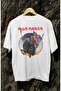 Oversize England Flag Iron Maiden Ense Printed T-Shirt, Unisex Rock Band Crew Neck T-Shirt - 3