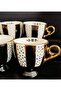 Porcelain Hand Painted Coffee Cup Set - 5