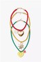 Zr Model 3 Color Rope Summer Necklace 42-52-53cm