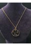 Star Cat Style Cat Space Themed Enamel Processing Yellow Colored Plated Steel Necklace - 4