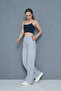 Women's Brode Detailed Striped Poplin Trousers 700-3757 - 4