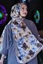 Hydrangea Flower Pattern Mink Soft Cotton Shawl - 3