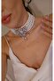 Hafsa Sultan Pearl Choker Necklace, Bracelet and Earrings - 5