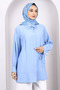 Baby Blue Sleeve Tie Tunic - 3