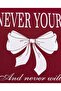 Burgundy LADIES BASIC GRAPHIC TEE 8-18 - 4