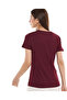 Wine LADIES BASIC V NECK SOLID TEE 8-18 - 3