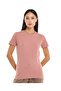 Dusty Rose LADIES BASIC ROUND NECK SOLID TEE 8-18