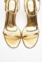Jasmine Gold Skin Single Strap Women's Heeled Shoes - 2