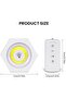 YU WELL Pack of 3 LED Wall Light with Remote LED Cabinet Light Adjustable Brightness Warm White - 2