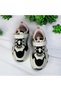 Girl Child Glitter Velcro Rubber Lace-Up Rubber Light Sole Orthopedic Black Sneakers - 2