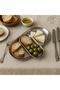 Silver Color Metal Presentation-Catering Plate Stainless Steel Set of 2 - 2