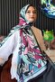 Leaf Pattern Green Soft Cotton Shawl - 3