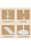 Metal Coat Rack Stand, Modern Freestanding Coat Rack with Natural Marble Base, White Coat Racks and - 6