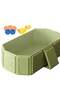 Large Folding Baby Bathtub 0-5 Years, Graffiti Green, Newborn to Toddler Bath Support