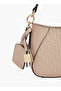 Women Monogram Embossed Shoulder Bag with Detachable Strap and Zip Closure - W 25.5 x H 13 x D 6 cm - 4