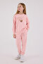 Licensed Girls' Top and Bottom 2 Piece Tracksuit Set