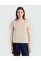 V-Neck Tee In Summer Sand