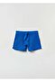Kids Girl Shorts In Textured Fabric With Ribbing