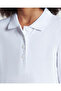 Girls’ Long Sleeve Polo In White – Classic - 4
