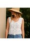 Women's Lace Detail Buttoned Knitwear Vest - 2