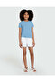 Ribbed Crew Neck Tee Allure Blue - 2
