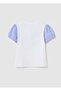 T-Shirt With Striped Sleeves And Donald And Daisy Duck Print - 2