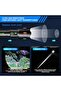 Rechargeable Tactical LED Flashlight, 300000 Lumens High Brightness, Waterproof 6 Modes Zoomable Eme - 5