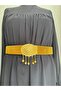 Prestige Model – Gold Plated Belt (Dangle/Oval Straw Buckle) Wedding, Engagement, Henna, Local, Evening Dress - 3