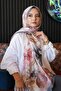 شال من القطن الناعم المدخن بنمط زهرة الماغنوليا - 3