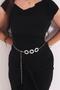 Women's Silver Ring Adjustable Chain ​​Belt Pmkm25773 - 3
