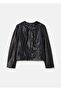 Biker Jacket With Shiny Effect
