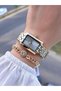Steel Cord 2 Years Warranty 30 Mt Water Resistant Women Wrist Watch+Bracelet Hm.B25531S3 - 2