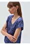 Satin Blouse With V Neck
