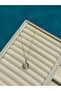 Stone B Letter Necklace - 2