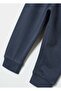Fleece Joggers With Drawstring And Print - 4