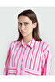 Popeline Stripe Blouse In Pink & Red By - 4