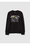 Round Neck Sweatshirt With Print