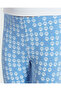 Cropped Leggings In Cornflower Blue - 4